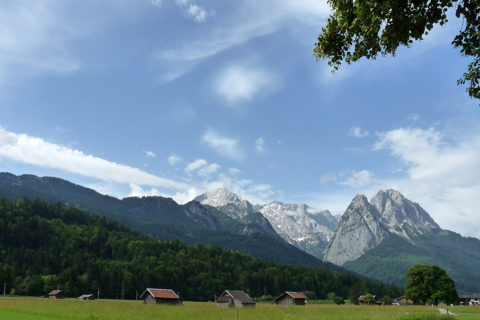 Blick von Garmisch ...