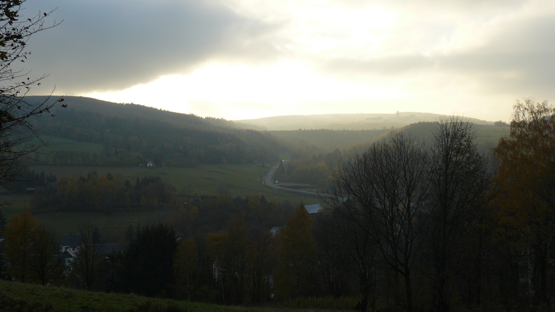 Blick von Geising nach Altenberg