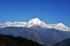 Blick von Ghorepani (2870 m) zum Dhaulagiri Himal