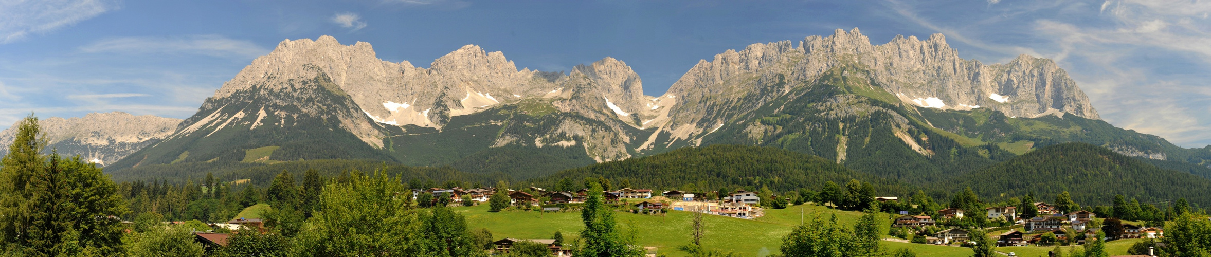 Blick von Going auf den Wilden Kaiser