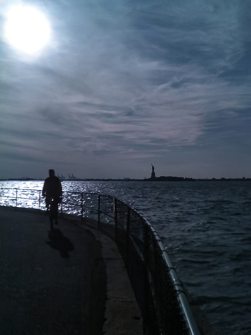 Blick von Governors Island, NYC