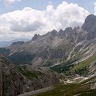 Blick von Grasleitenpass zum Rosengarten