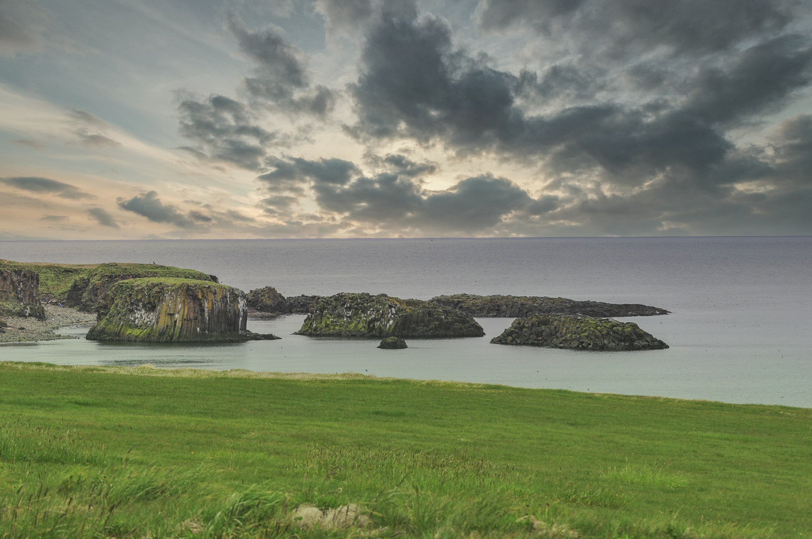 Blick von Grimsey auf den Atlantik 