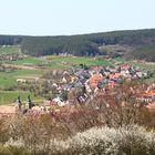 Blick von Großweingarten nach Spalt in Mittelfranken