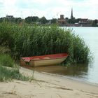 Blick von Harriersand nach Brake/unterweser