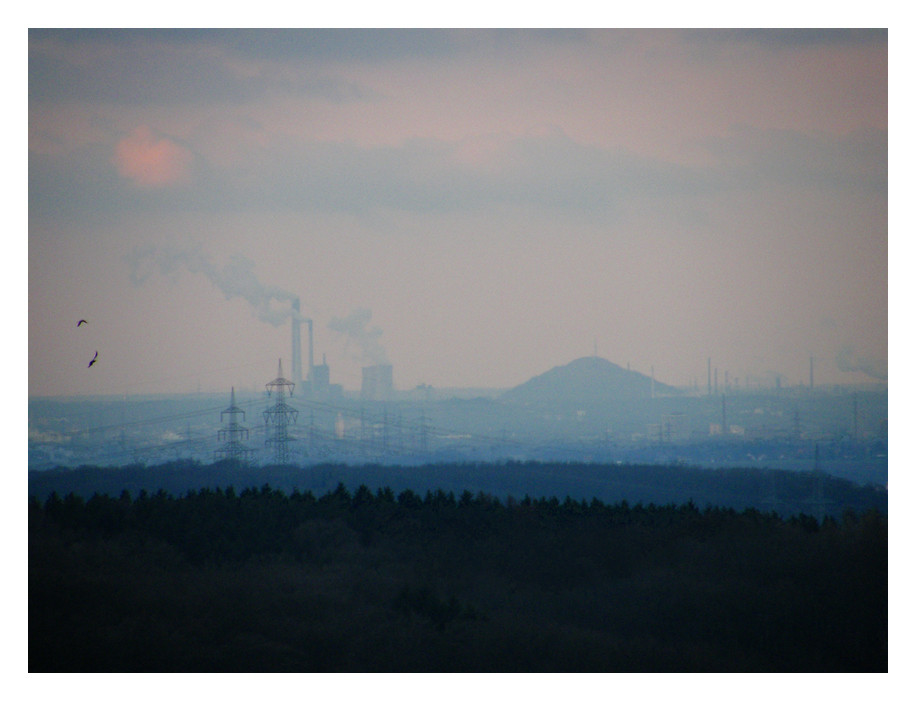 Blick von Hattingen über das Ruhrgebiet