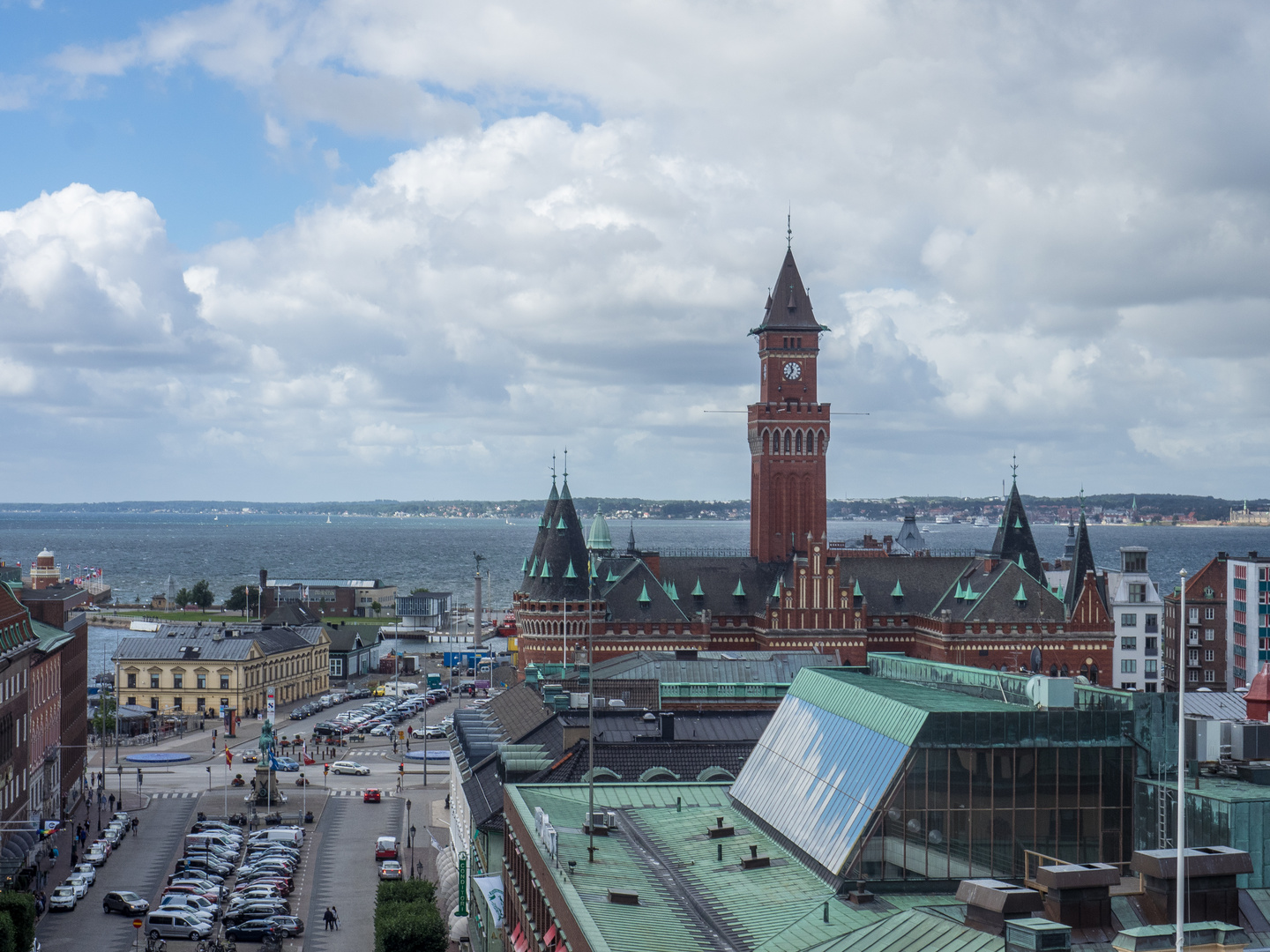 Blick von Helsingborg nach Helsingør