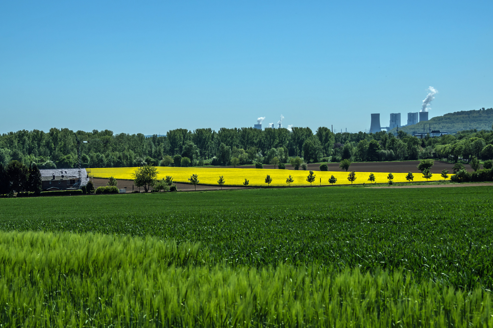 Blick von Hemmerden auf Kapellen 