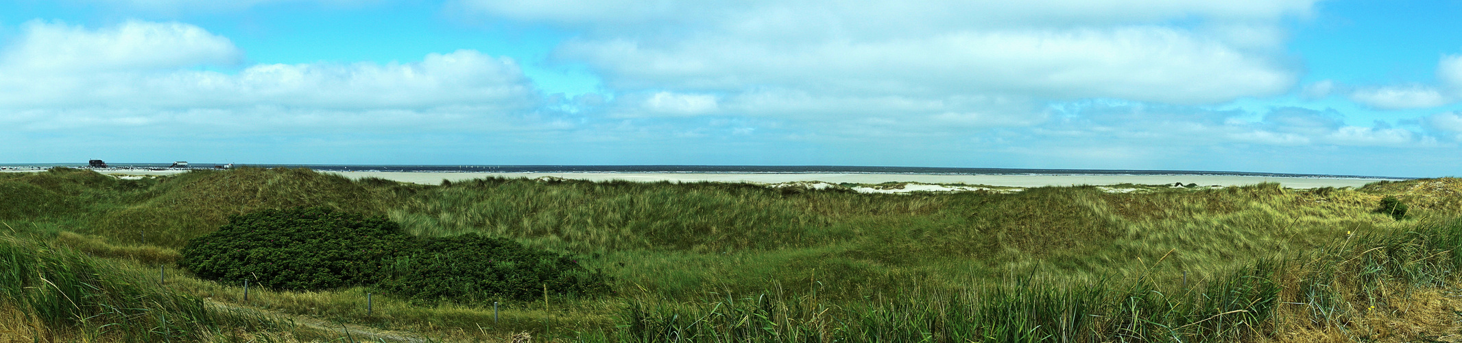 Blick von hinter der Dünen