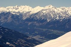 Blick von Hochfügen/Zillertal in das Inntal