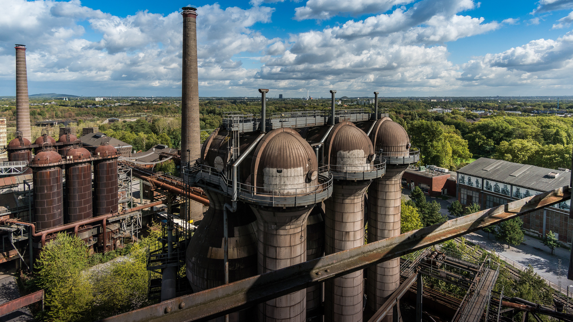 Blick von Hochofen 5 Richtung Oberhausen