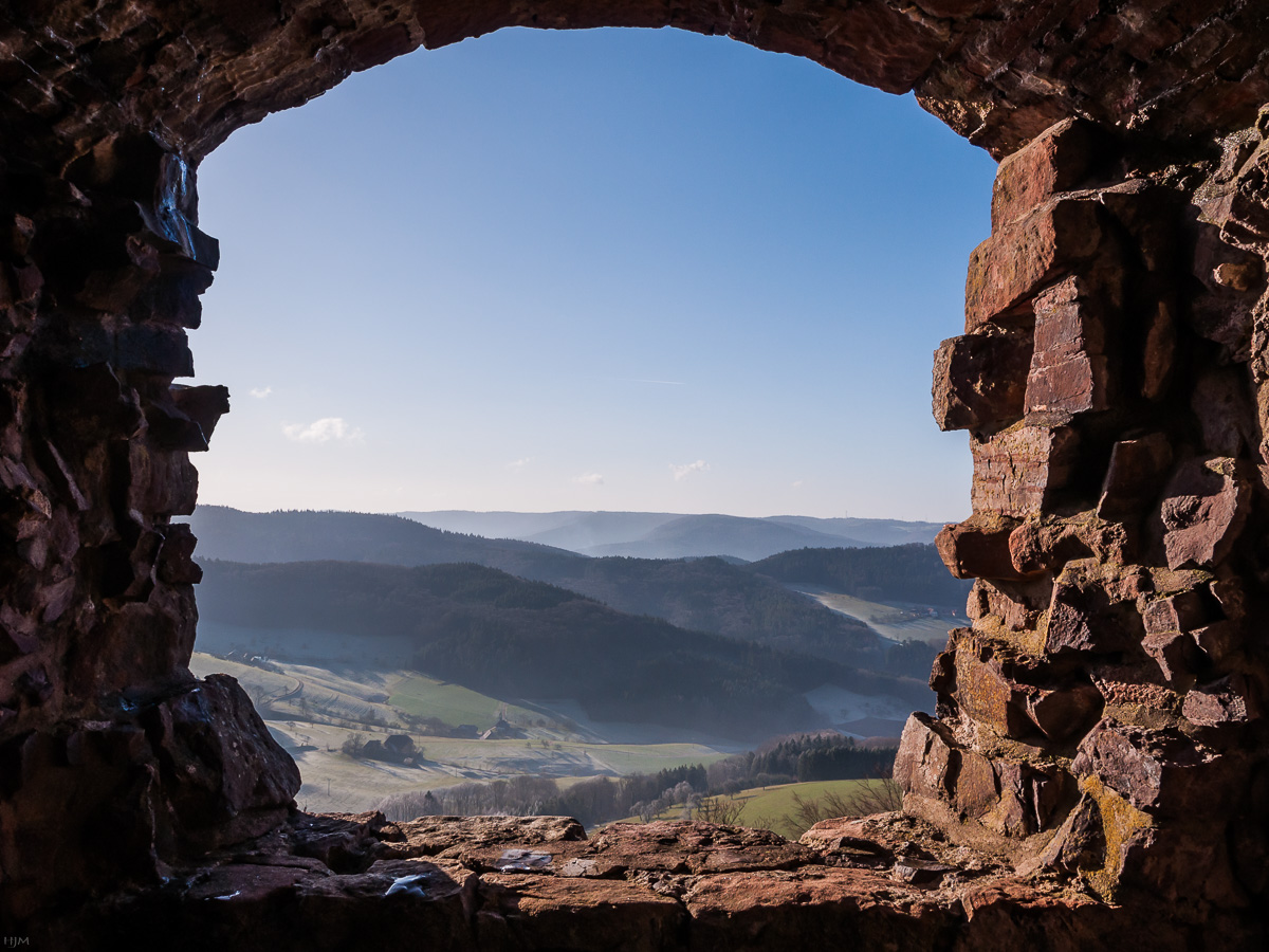 Blick von Hohengeroldseck ins Tal