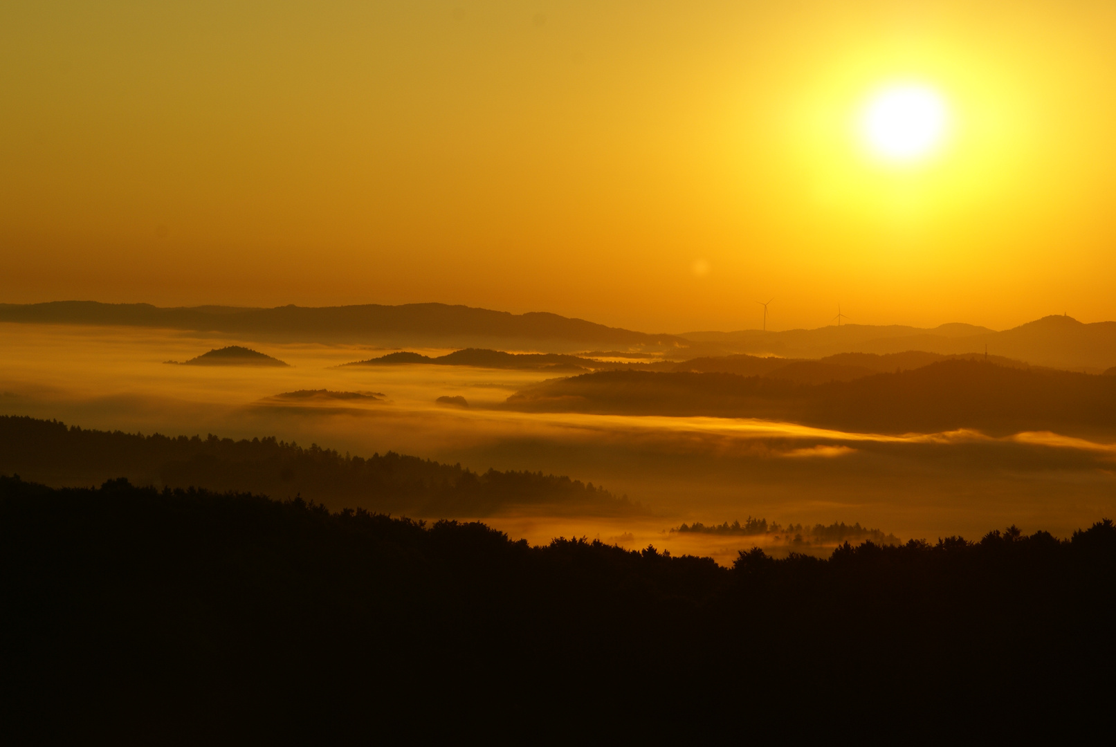 Blick von Hohenstein bei Sonnenaufgang