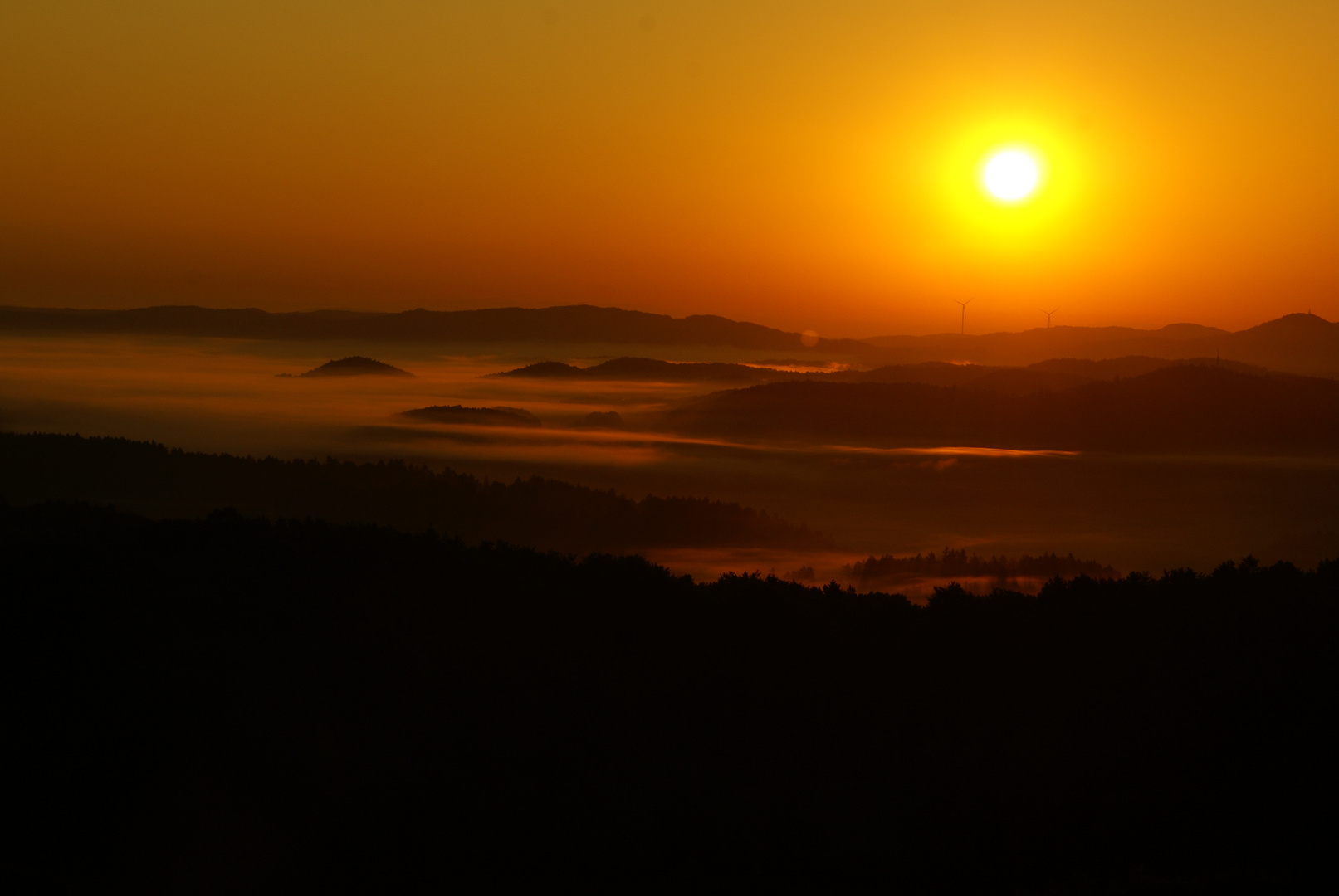 Blick von Hohenstein bei Sonnenaufgang