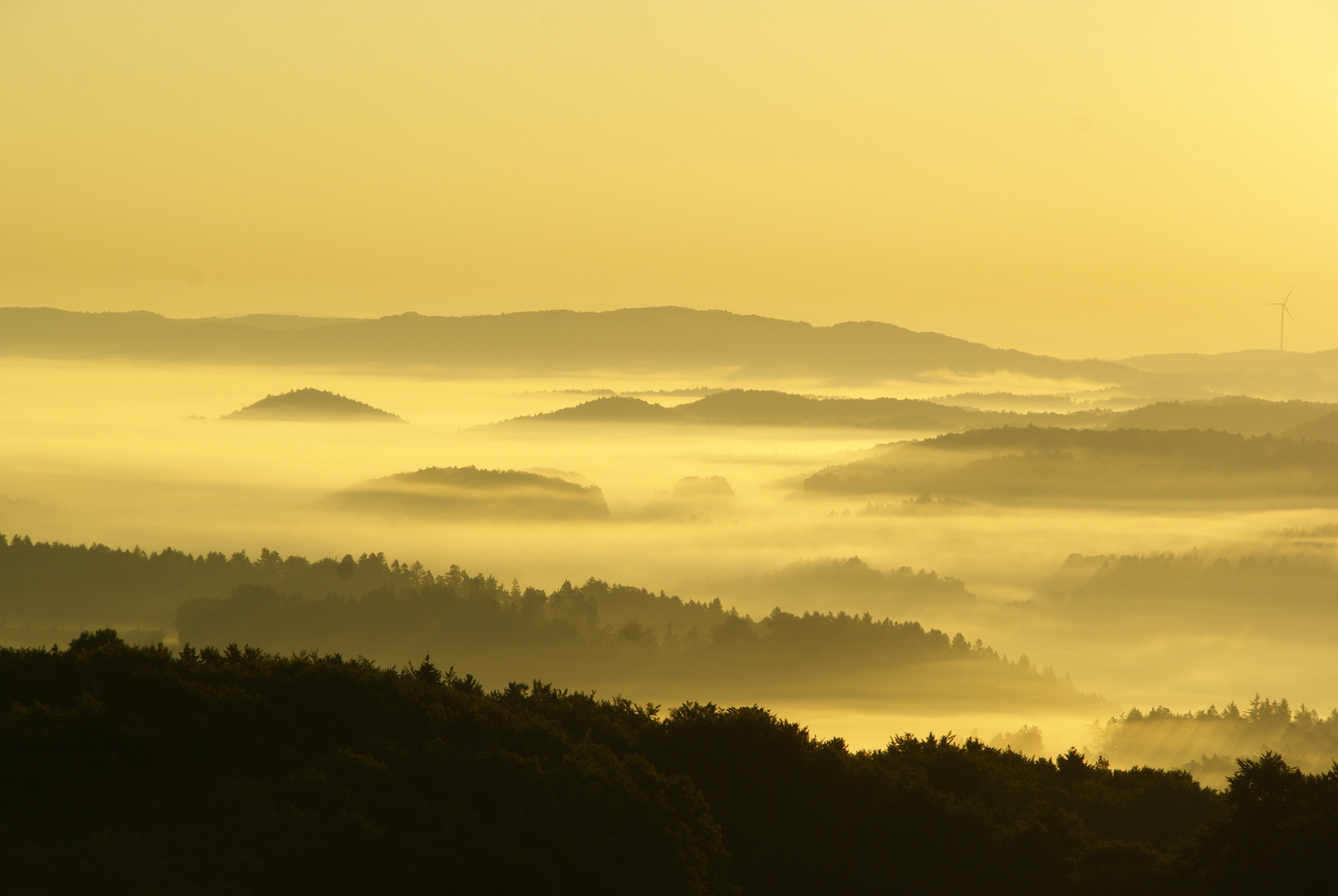 Blick von Hohenstein bei Sonnenaufgang