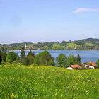 Blick von Holz nach Gmund am Tegernsee