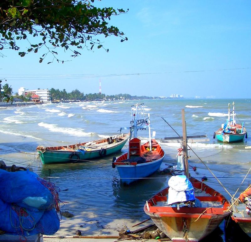 blick von hua hin nach cha am (25km)