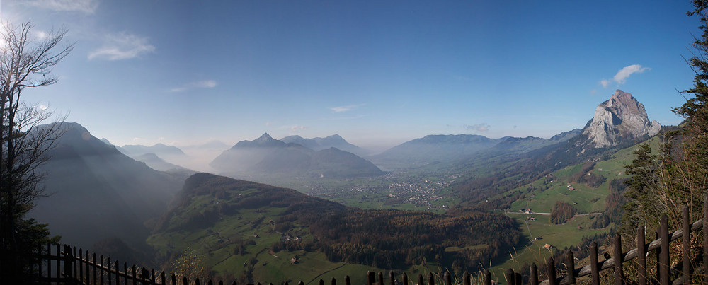 Blick von Illgau Richtung Schwyz