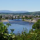 Blick von Inverness Castle auf die Stadt und Umgebung