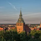 Blick von Kalkberg über das abendliche Lüneburg