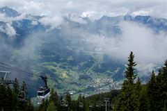 Blick von Kapell (Bergstation Hochjochbahn)…