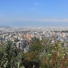 Blick von Kirtipur über das Kathmandu-Tal