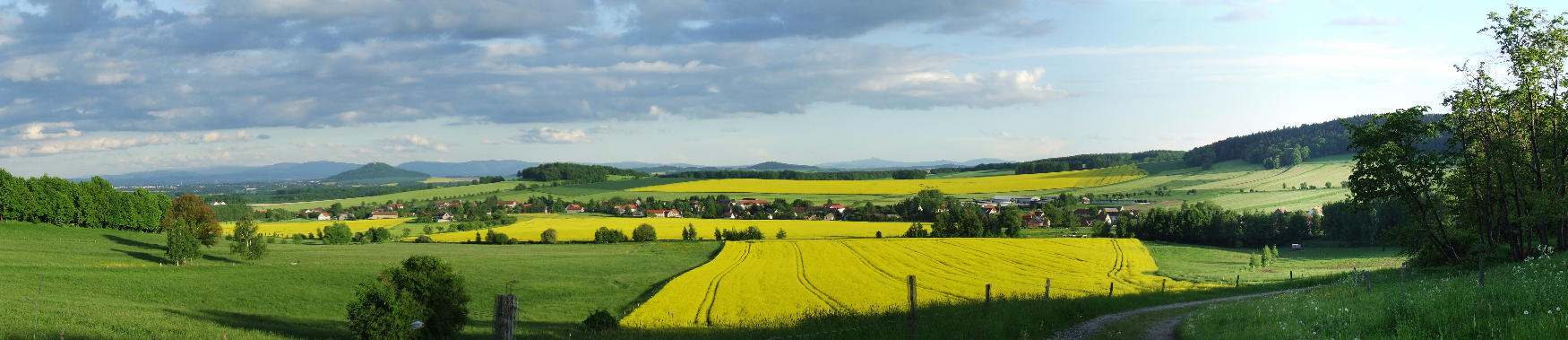 Blick von Königshain über das Görlitzer Umland