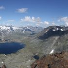 Blick von Kyrkja ins Jotunheimen