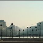 Blick von La Defense zum Arc de Triomph