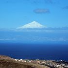 Blick von La Gomera auf den Teide, Teneriffa