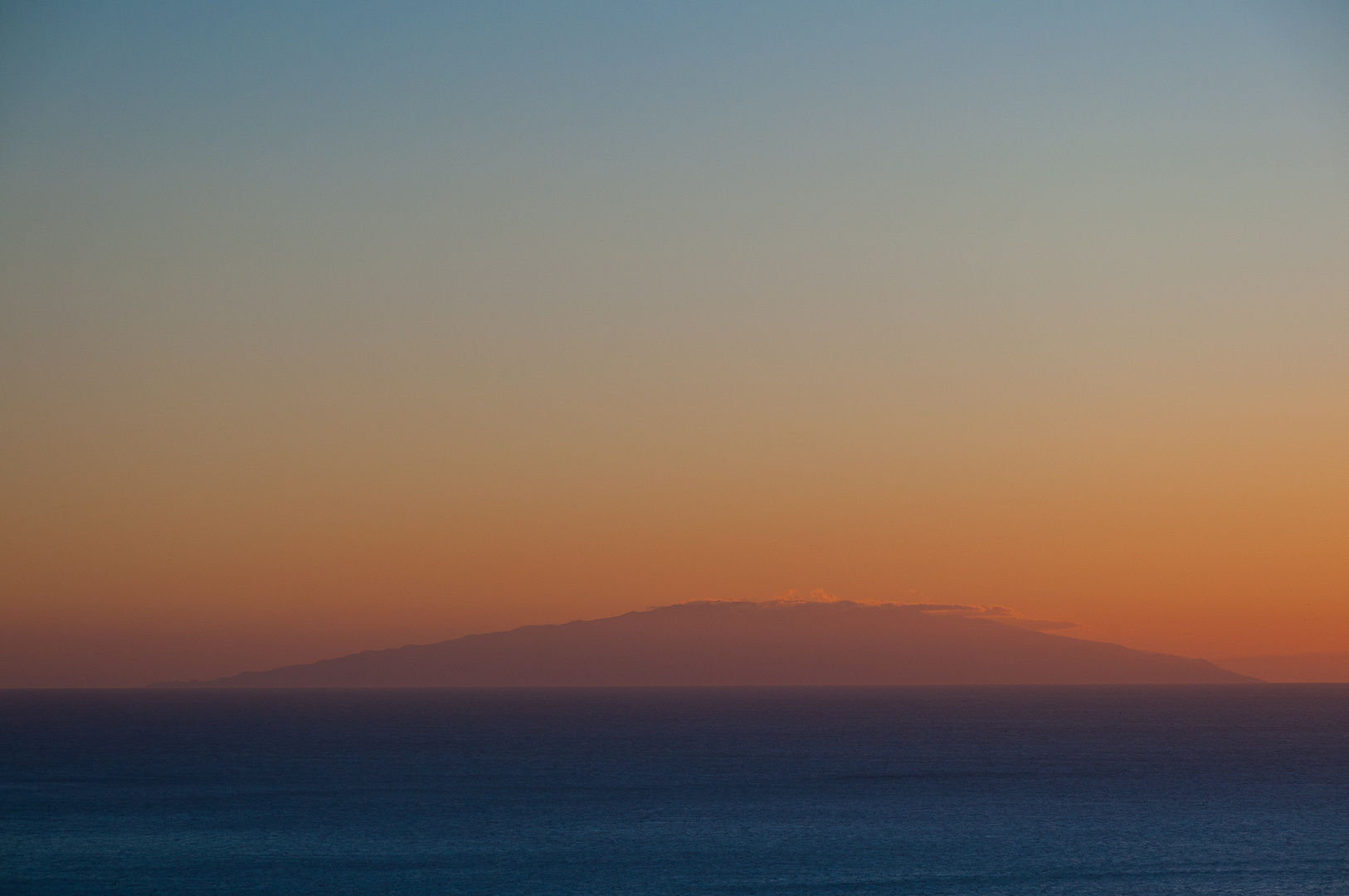 Blick von La Gomera auf El Hierro