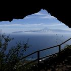 Blick von La Gomera nach Teneriffa zum Teide.....