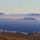 Blick von Lanzarote, Richtung Playa Blanca, Los Lobos, Fuerteventura 1000 - 2. versuch