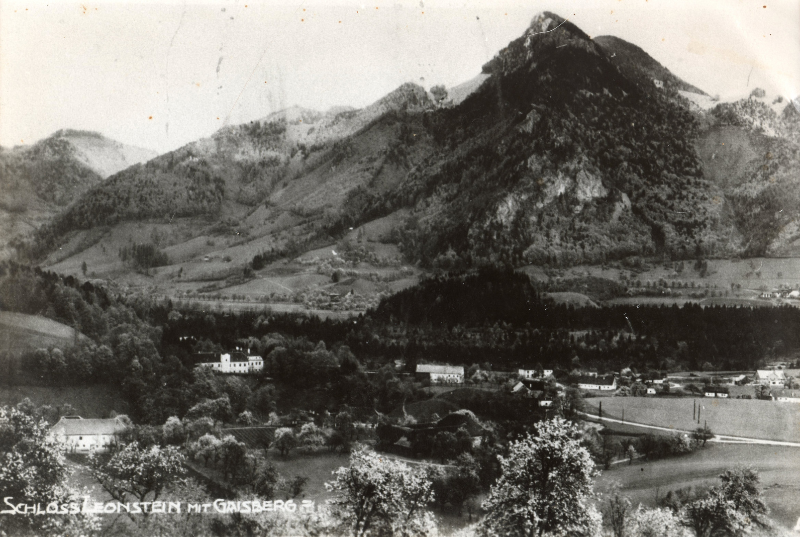 Blick von Leonstein obers Höchtl nach Molln 1928