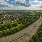 Blick von Leverkusen nach Köln über den Rhein