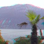 Blick von Limone sul Garda auf das Ostufer des Gardasees