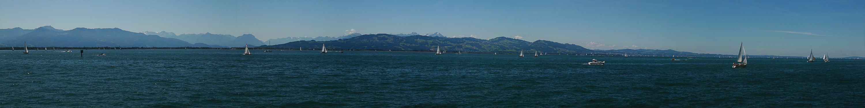 Blick von Lindau auf den Bodensee