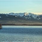 Blick von Lindau über den Bodensee , Dreikönigstag 2014