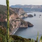 Blick von Lipari auf Vulcano, Aeolische Inseln