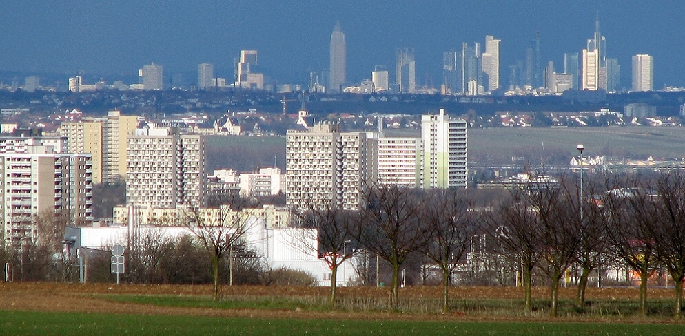 Blick von Mainz auf Frankfurt