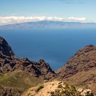 Blick von Masca auf Gomera (TF 436), Teneriffa.