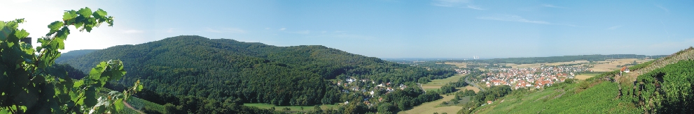 Blick von meinem "Hausberg" in Michelbach