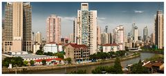 Blick von meinem Office auf den Suzhou River