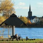 Blick von Mondorf nach Schwarzrheindorf (Bonn)