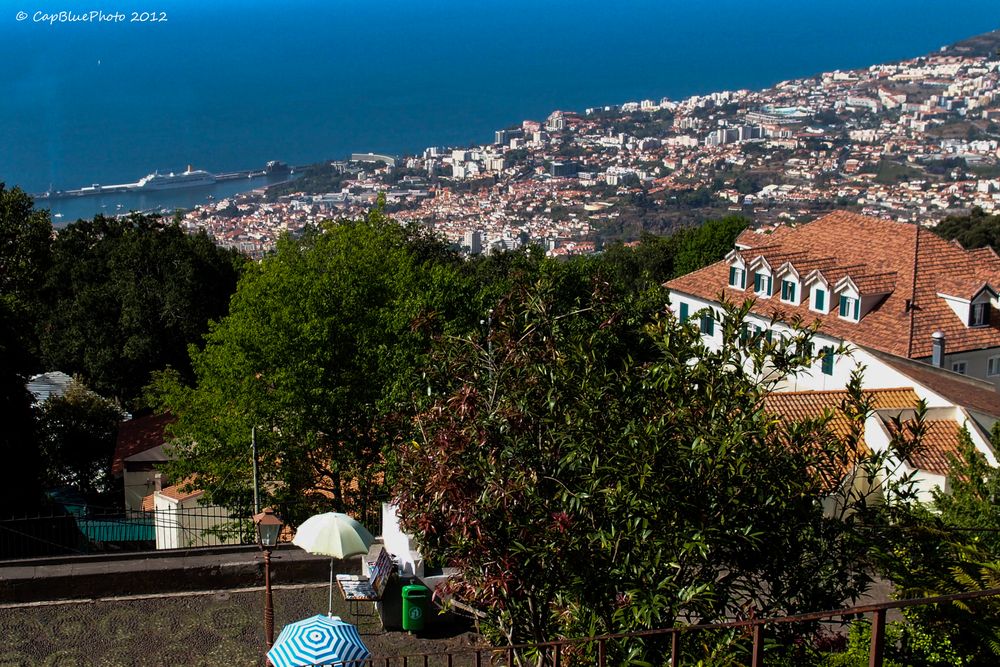 Blick von Monte auf Funchal