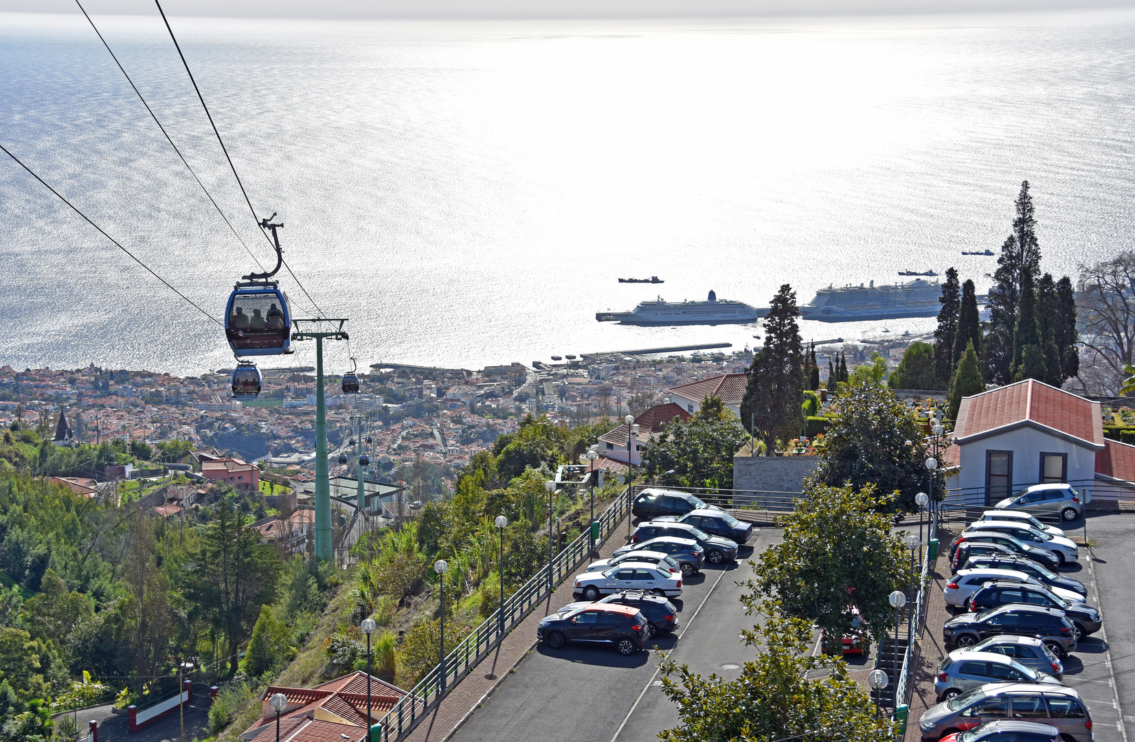 Blick von Monte auf Funchal