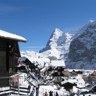 Blick von Mürren auf den Eiger