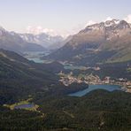 Blick von Muottas Muragl auf St. Moritz