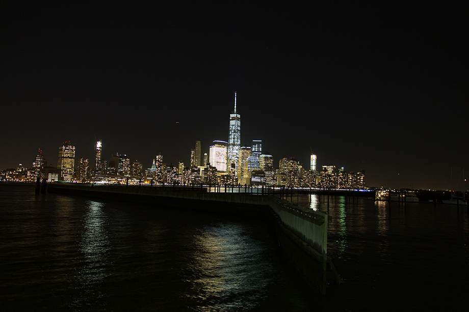 Blick von New Jersey auf Manhattan