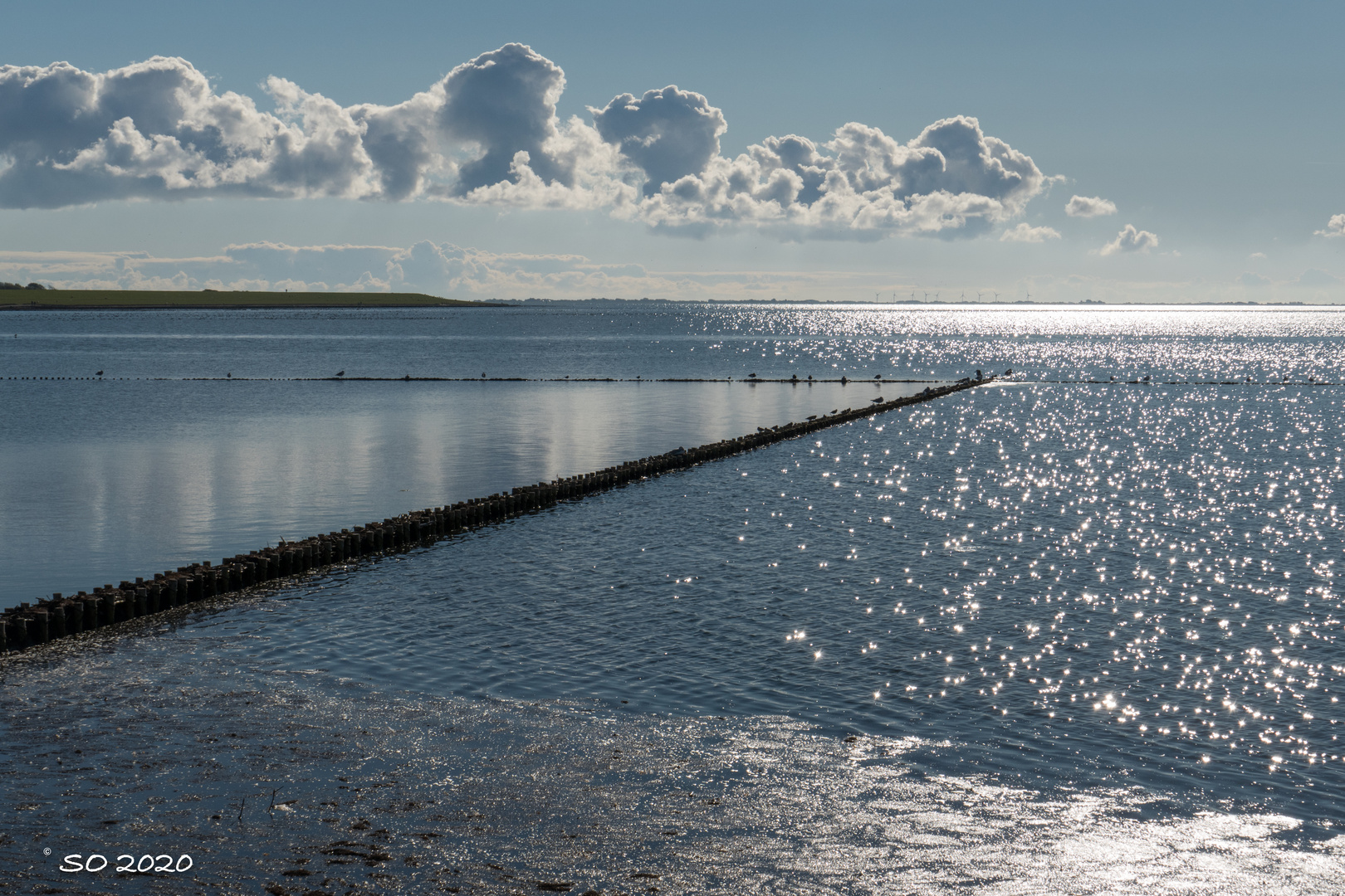 Blick von Nordstrand nach Westen